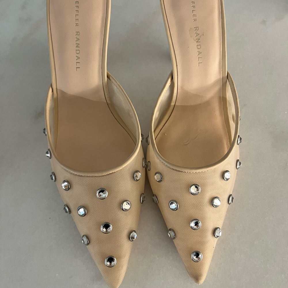 Loeffler Randall Beige Studded Women's Shoes